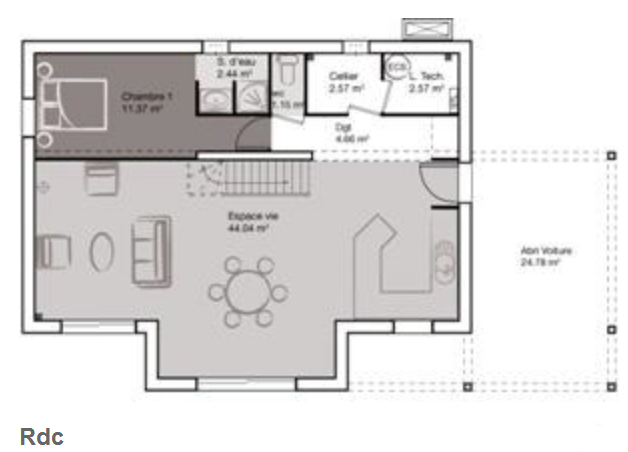 plan maison etage 130m2